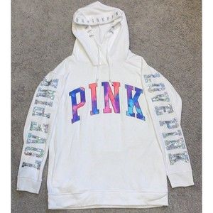 HTF VS PINK Watercolor Bling Hoodie